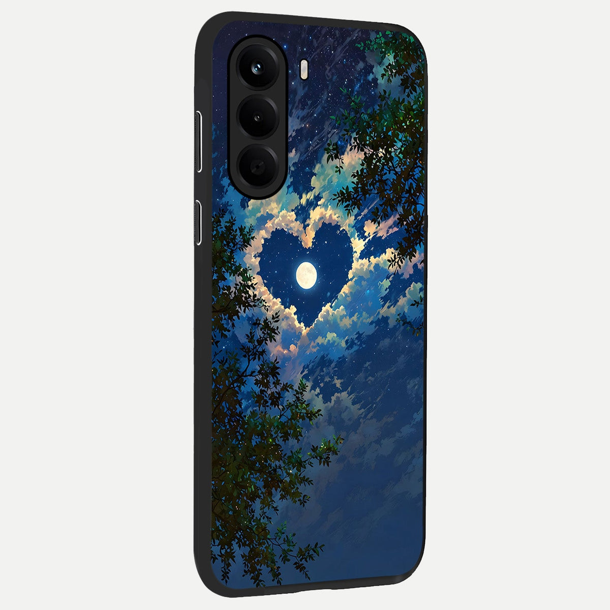  Heart With Moon Sky back cover For OnePlus Nord CE 6 Lite slim fit glass case with vibrant aesthetic design