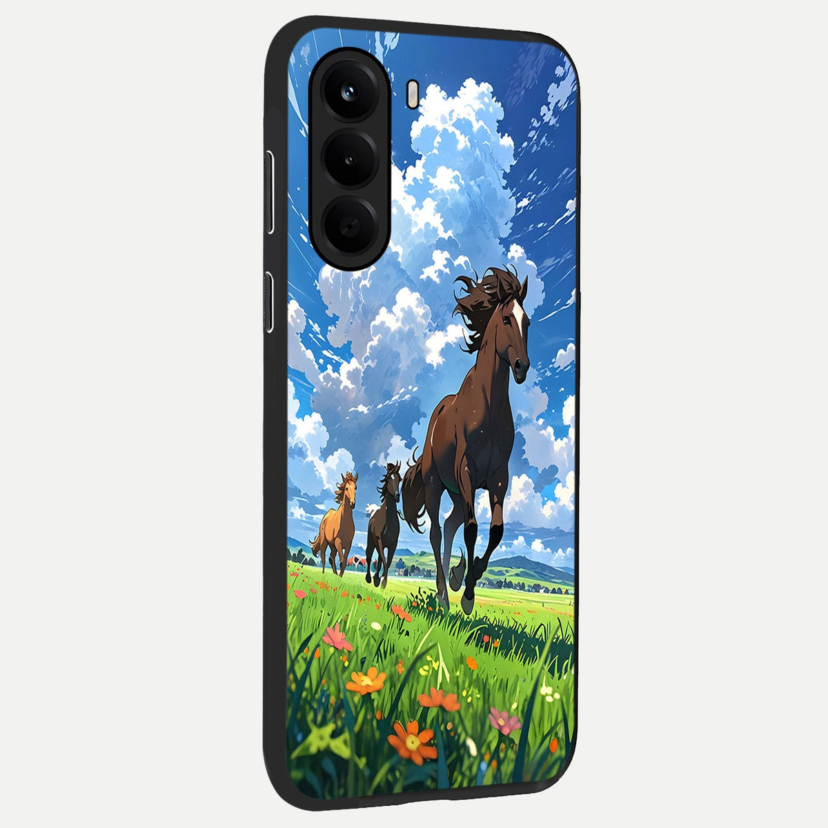  Majestic Horses Galloping back cover For OnePlus Nord CE 6 Lite slim fit glass case with vibrant aesthetic design
