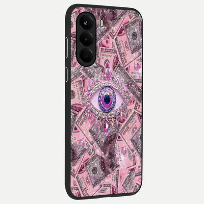  Money Eye Luxe back cover For OnePlus Nord CE 6 Lite slim fit glass case with vibrant aesthetic design