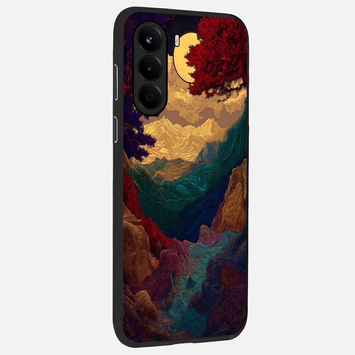  Mystic Valley Light back cover For OnePlus Nord CE 6 Lite slim fit glass case with vibrant aesthetic design