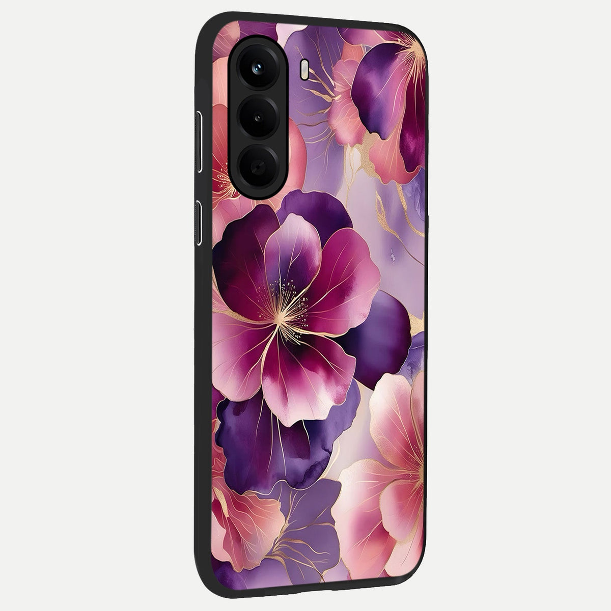 Pink Bouquet Florals back cover For OnePlus Nord CE 6 Lite slim fit glass case with vibrant aesthetic design
