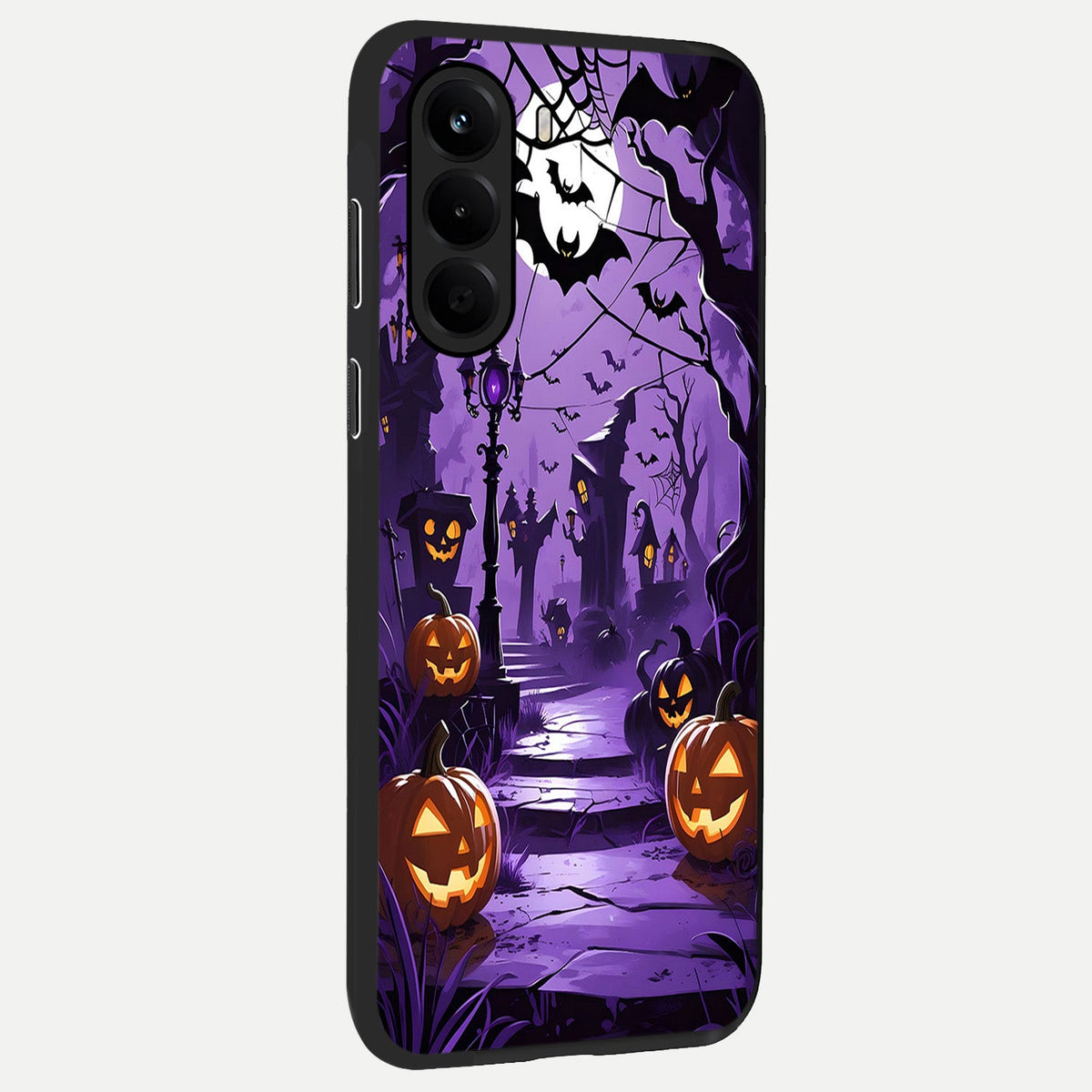  Pumpkin Patch Halloween back cover For OnePlus Nord CE 6 Lite slim fit glass case with vibrant aesthetic design