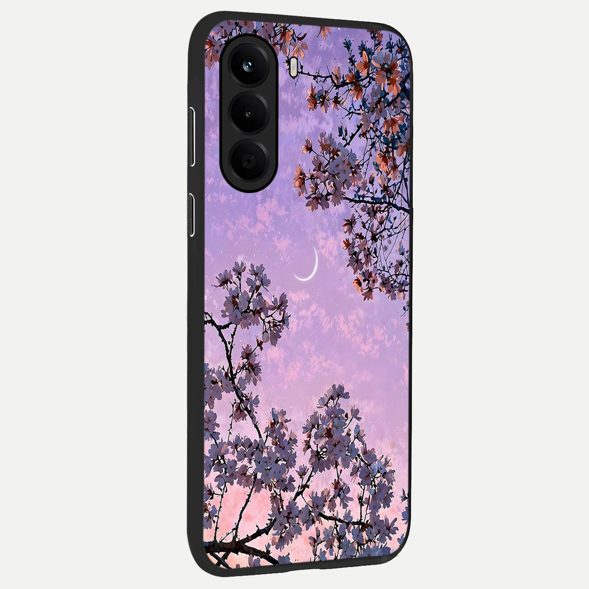  Purple Serenity Moon back cover For OnePlus Nord CE 6 Lite slim fit glass case with vibrant aesthetic design