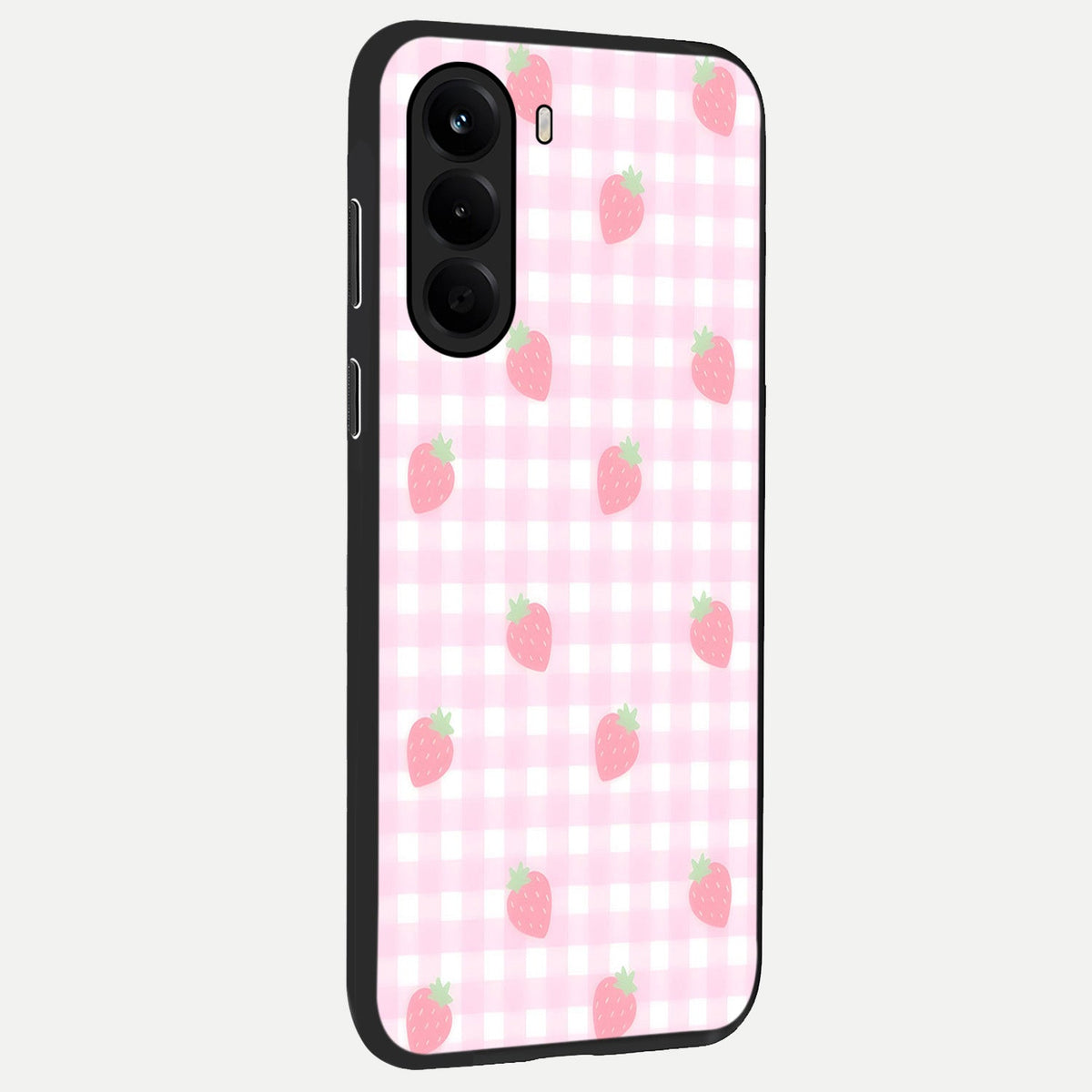  Strawberry Picnic Love back cover For OnePlus Nord CE 6 Lite slim fit glass case with vibrant aesthetic design