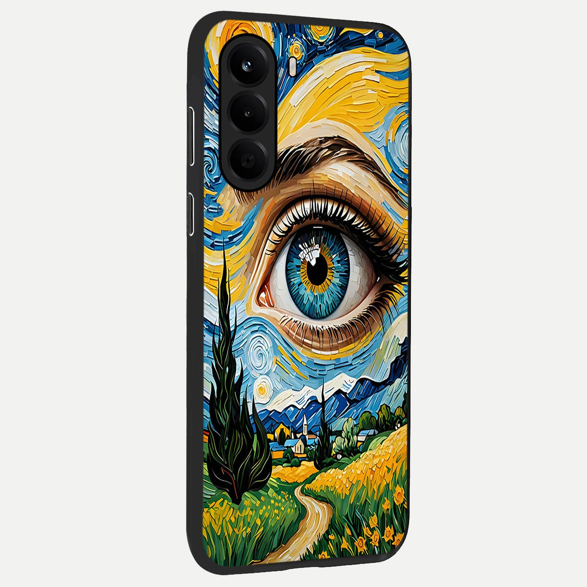  Van Gogh Eye back cover For OnePlus Nord CE 6 Lite slim fit glass case with vibrant aesthetic design