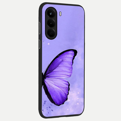  Violet Dream Wing back cover For OnePlus Nord CE 6 Lite slim fit glass case with vibrant aesthetic design