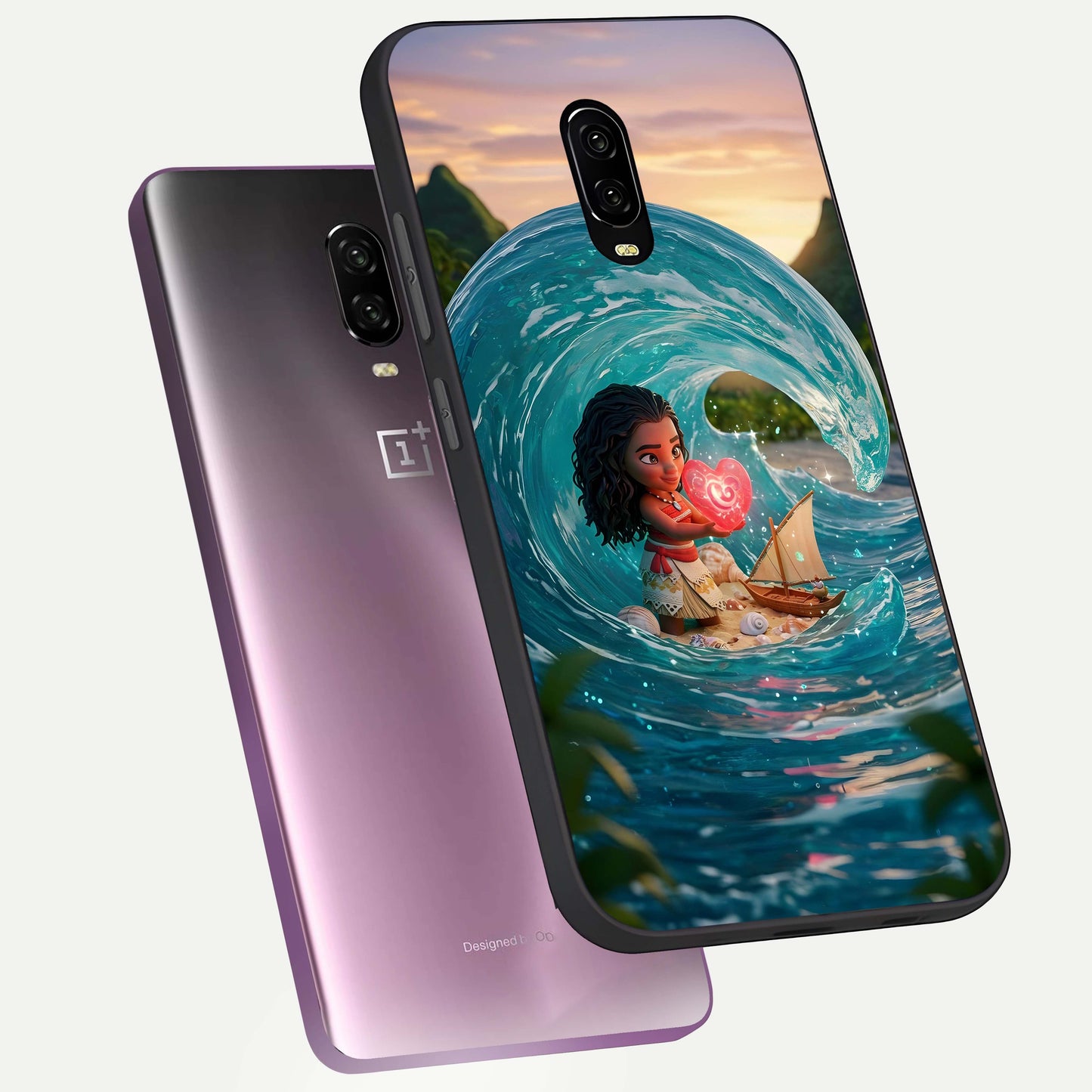 Heart of Ocean Glass Case displayed upright for romantic ocean visibility and premium finish.