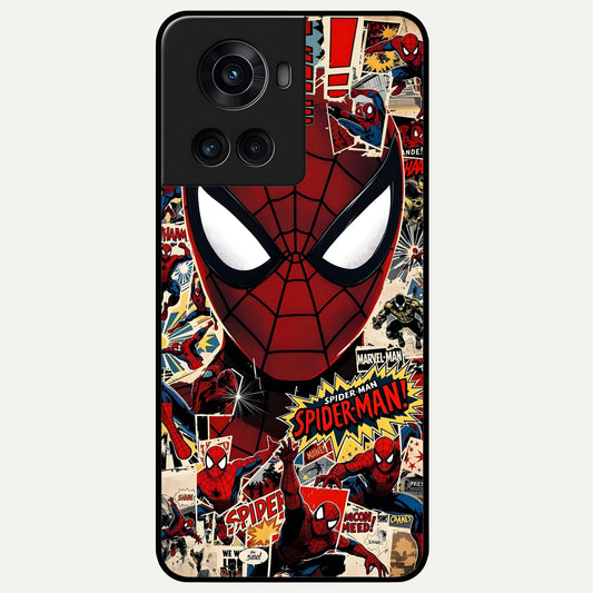  Aesthetic Wonder Spider Glass Case For OnePlus 10R back cover – full design glossy printed glass finish