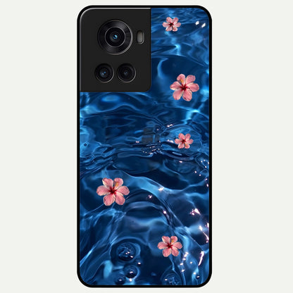  Bloom Thread Art Glass Case For OnePlus 10R back cover – full design glossy printed glass finish