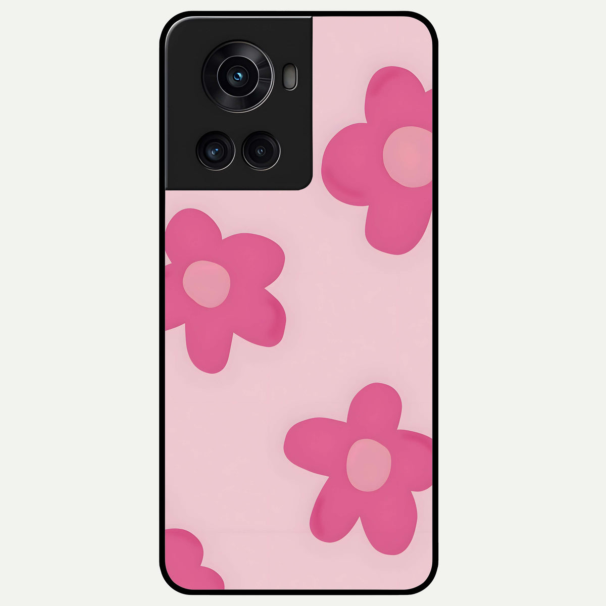  Candy Bloom Dreams Glass Case For OnePlus 10R back cover – full design glossy printed glass finish