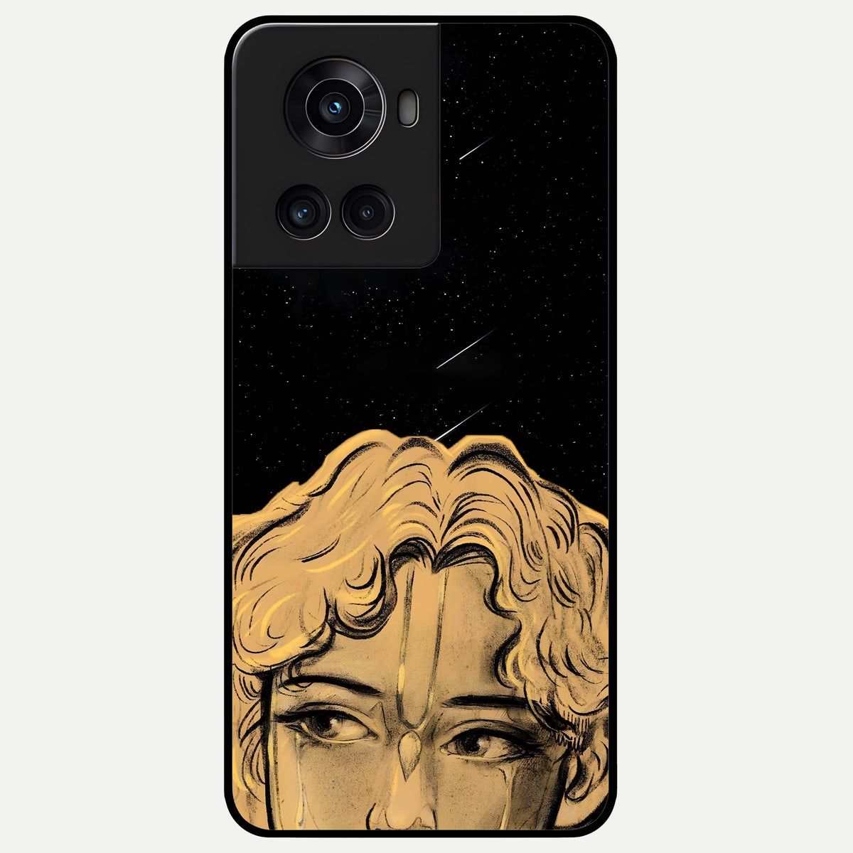  Celestial Gods Plan Glass Case For OnePlus 10R back cover – full design glossy printed glass finish