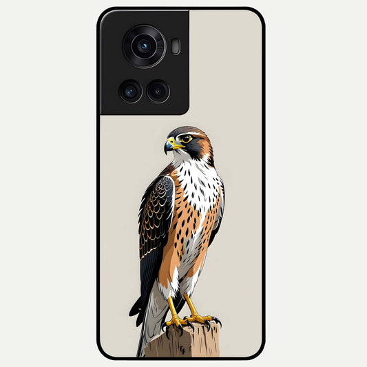  Clever Eagle Glass Case For OnePlus 10R back cover – full design glossy printed glass finish