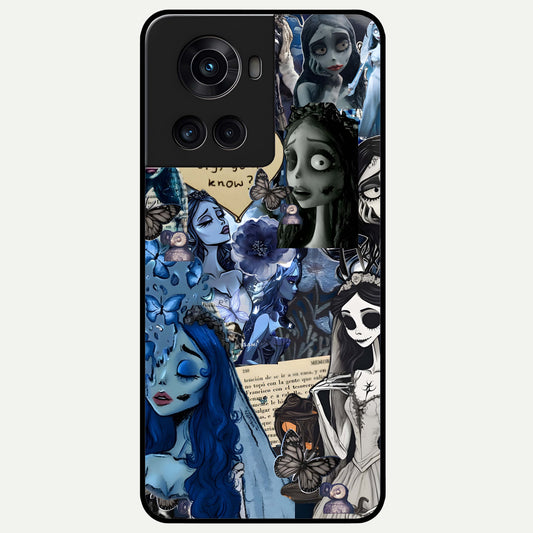  Corpse Bride Posters Glass Case For OnePlus 10R back cover – full design glossy printed glass finish