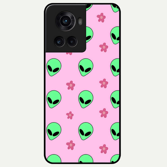  Cosmic Cute Crush Glass Case For OnePlus 10R back cover – full design glossy printed glass finish