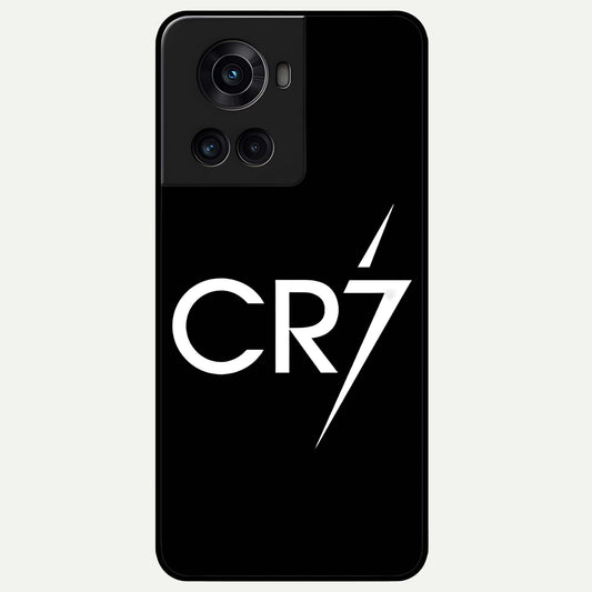 CR7 Elite Strike Glass Case For OnePlus 10R back cover – full design glossy printed glass finish