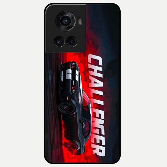  Crimson Challenger Fury Glass Case For OnePlus 10R back cover – full design glossy printed glass finish