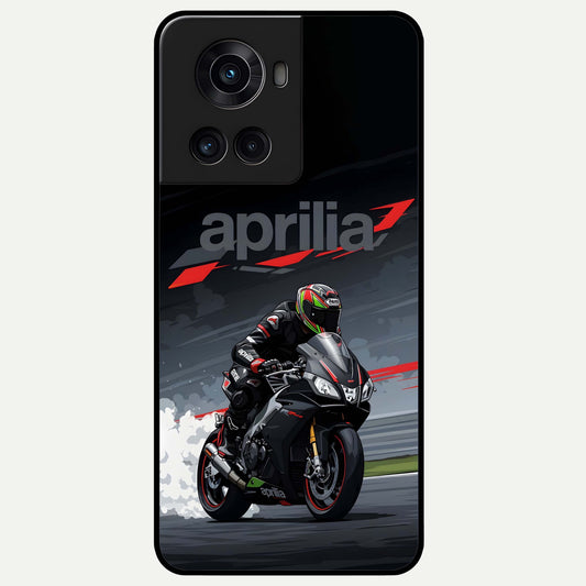  Dark Aprilla Glass Case For OnePlus 10R back cover – full design glossy printed glass finish