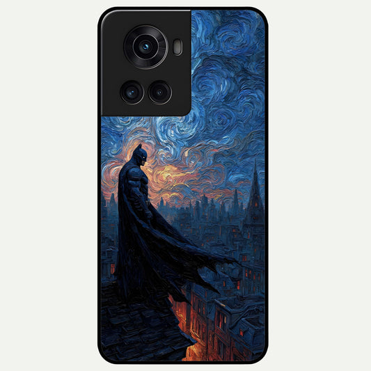  Dark Knight Dusk Glass Case For OnePlus 10R back cover – full design glossy printed glass finish