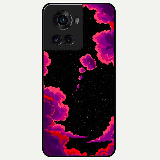  Galaxy Dream Frame Glass Case For OnePlus 10R back cover – full design glossy printed glass finish