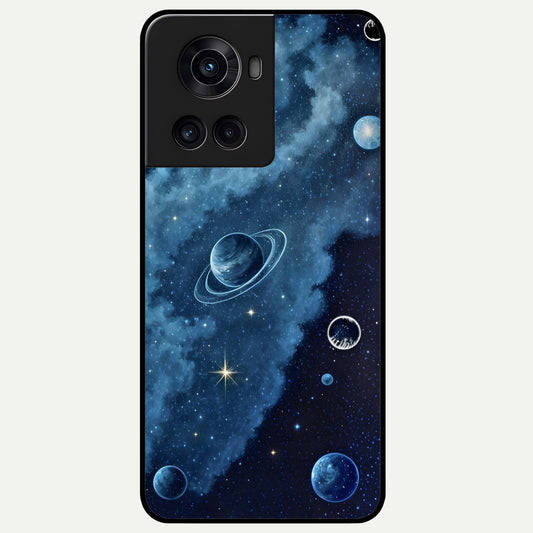  Galaxy Dream Space Glass Case For OnePlus 10R back cover – full design glossy printed glass finish