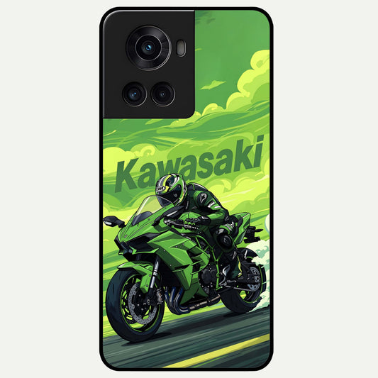  Greenery Sky Glass Case For OnePlus 10R back cover – full design glossy printed glass finish