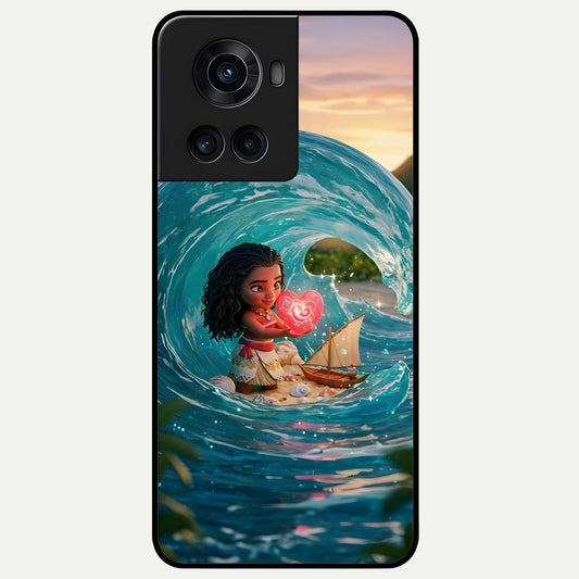  Heart of Ocean Glass Case For OnePlus 10R back cover – full design glossy printed glass finish