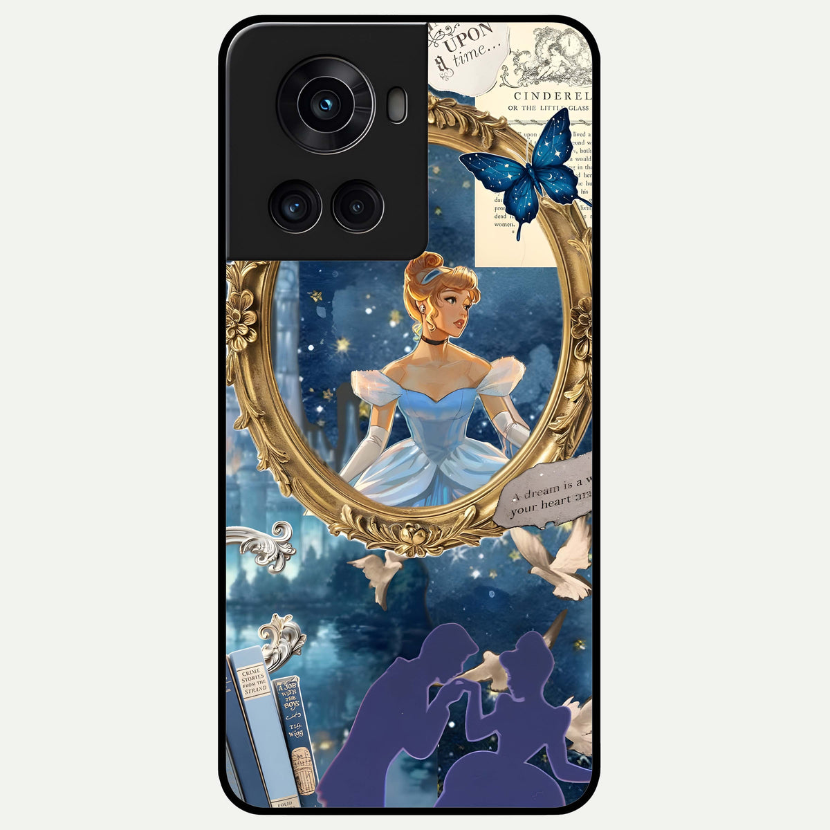  Midnight Queen Glass Case For OnePlus 10R back cover – full design glossy printed glass finish