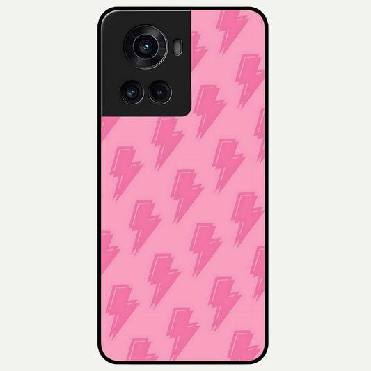  Pink Moo Magic Glass Case For OnePlus 10R back cover – full design glossy printed glass finish