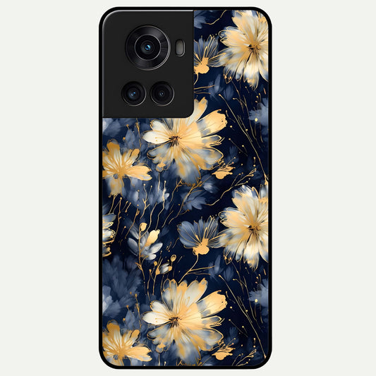  Royal Petal Dream Glass Case For OnePlus 10R back cover – full design glossy printed glass finish