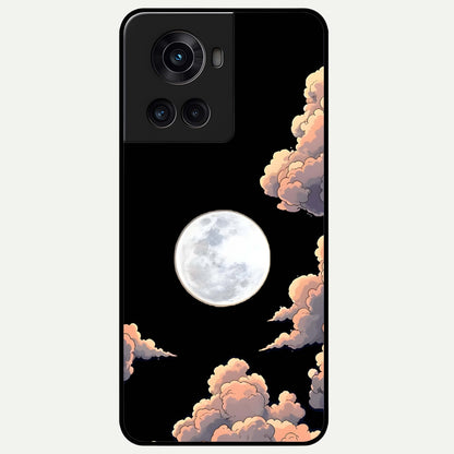 Shade Cloud Moon Glass Case For OnePlus 10R back cover – full design glossy printed glass finish