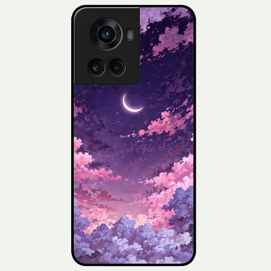  Sky Drift Clouds Glass Case For OnePlus 10R back cover – full design glossy printed glass finish