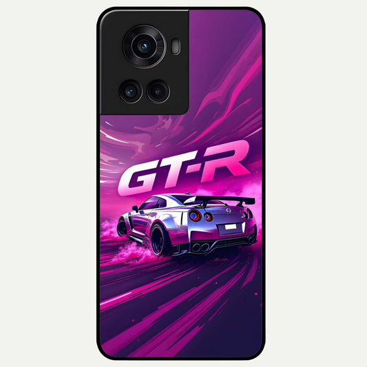  Speed Drift Legend Glass Case For OnePlus 10R back cover – full design glossy printed glass finish