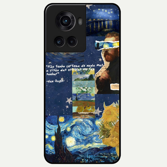  Starry Dream Vision Glass Case For OnePlus 10R back cover – full design glossy printed glass finish