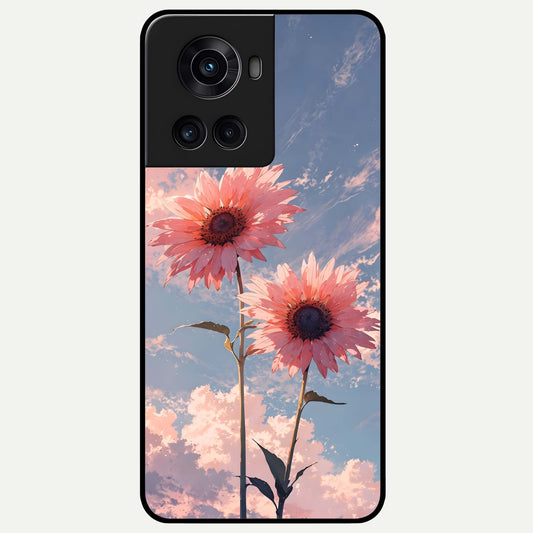  Sun Moon Balance Glass Case For OnePlus 10R back cover – full design glossy printed glass finish