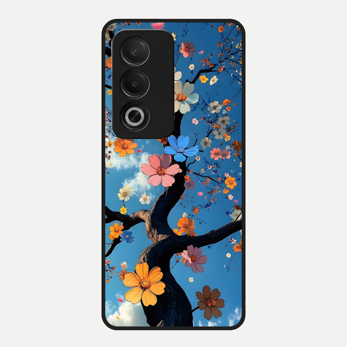 Blossom Dream Sky Glass Case For Oppo A3 Pro 5G back cover – full design glossy printed glass finish
