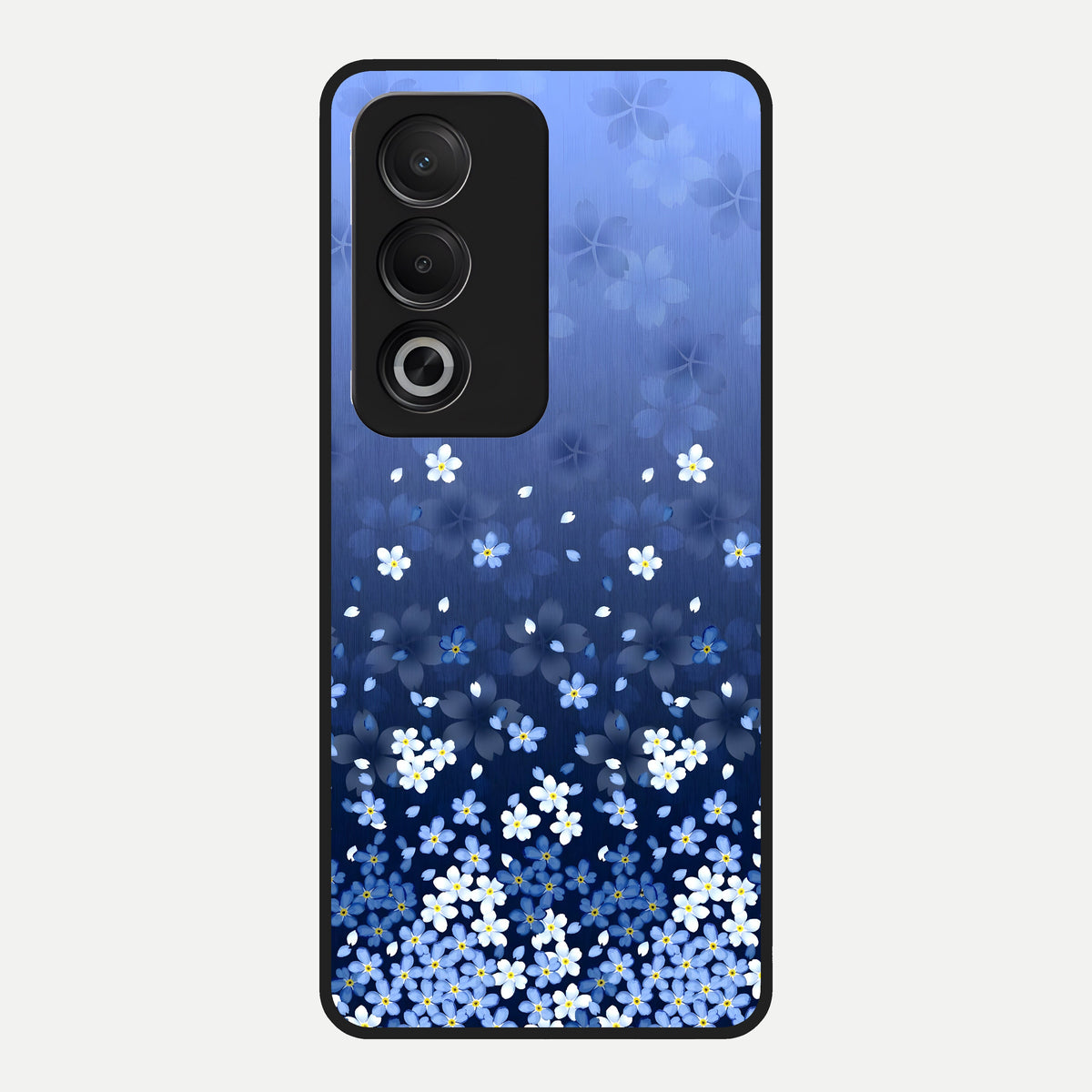  Blue Starry Glass Case For Oppo A3 Pro 5G back cover – full design glossy printed glass finish