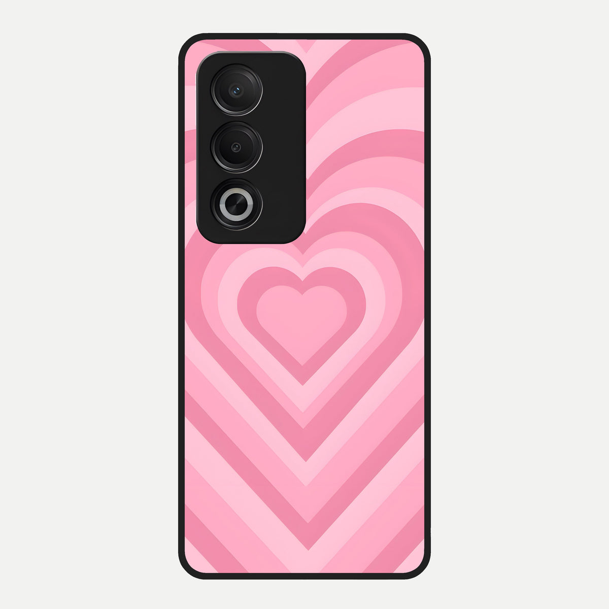  Blush Heart Waves Glass Case For Oppo A3 Pro 5G back cover – full design glossy printed glass finish