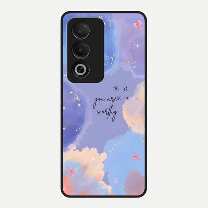  Celestial Cloud Magic Glass Case For Oppo A3 Pro 5G back cover – full design glossy printed glass finish