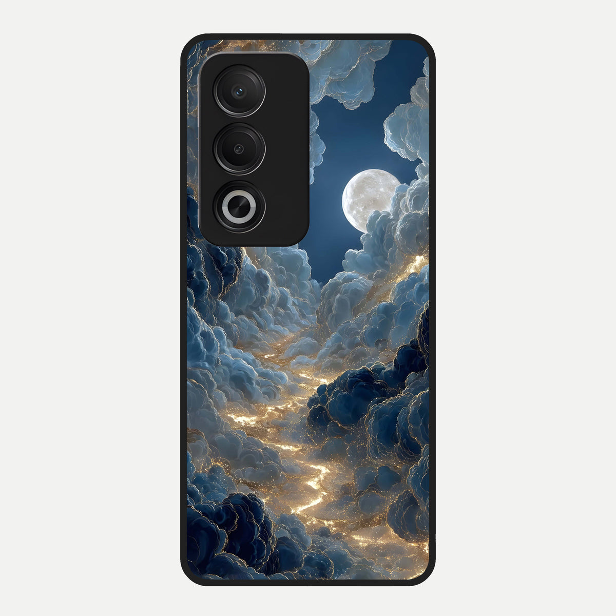  Celestial Cloud Road Glass Case For Oppo A3 Pro 5G back cover – full design glossy printed glass finish