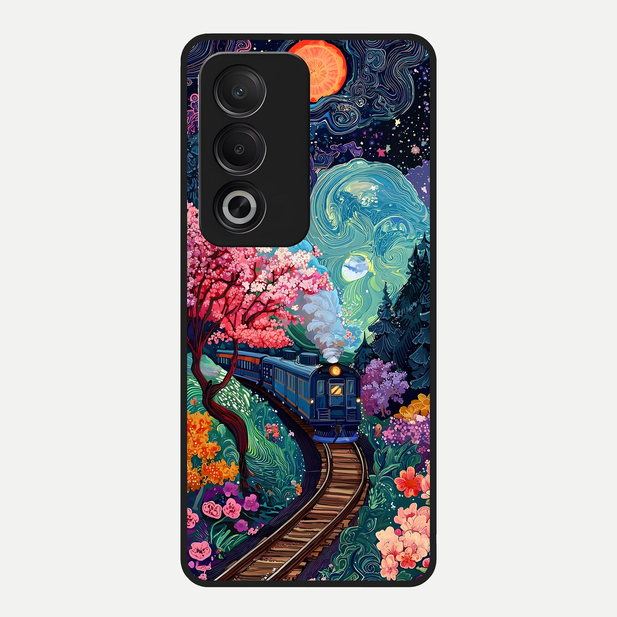  Digital Art Glass Case For Oppo A3 Pro 5G back cover – full design glossy printed glass finish