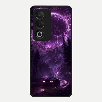  Eternal Cosmic Drive Glass Case For Oppo A3 Pro 5G back cover – full design glossy printed glass finish