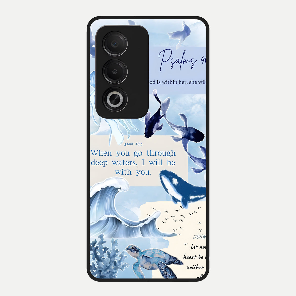  Faithful Ocean Promise Glass Case For Oppo A3 Pro 5G back cover – full design glossy printed glass finish