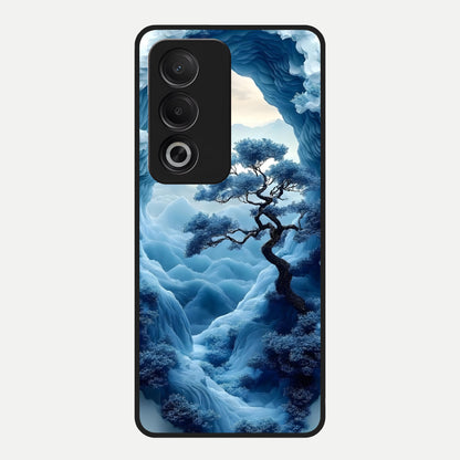  Frozen Serenity Gate Glass Case For Oppo A3 Pro 5G back cover – full design glossy printed glass finish