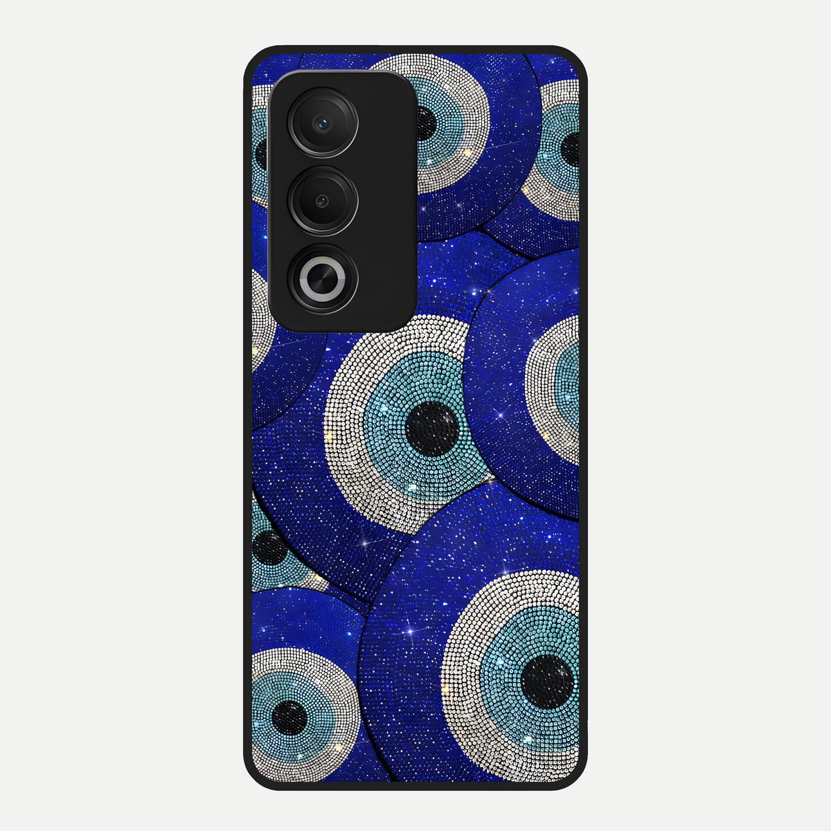  Galaxy Eye Flow Glass Case For Oppo A3 Pro 5G back cover – full design glossy printed glass finish