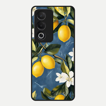  Lemon Dream Garden Glass Case For Oppo A3 Pro 5G back cover – full design glossy printed glass finish