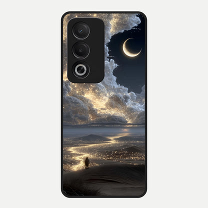  Moonlight Spark Path Glass Case For Oppo A3 Pro 5G back cover – full design glossy printed glass finish