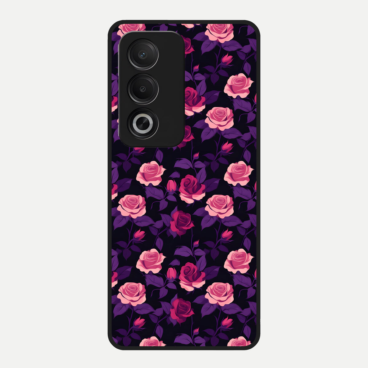  Rose Garden Twilight Glass Case For Oppo A3 Pro 5G back cover – full design glossy printed glass finish