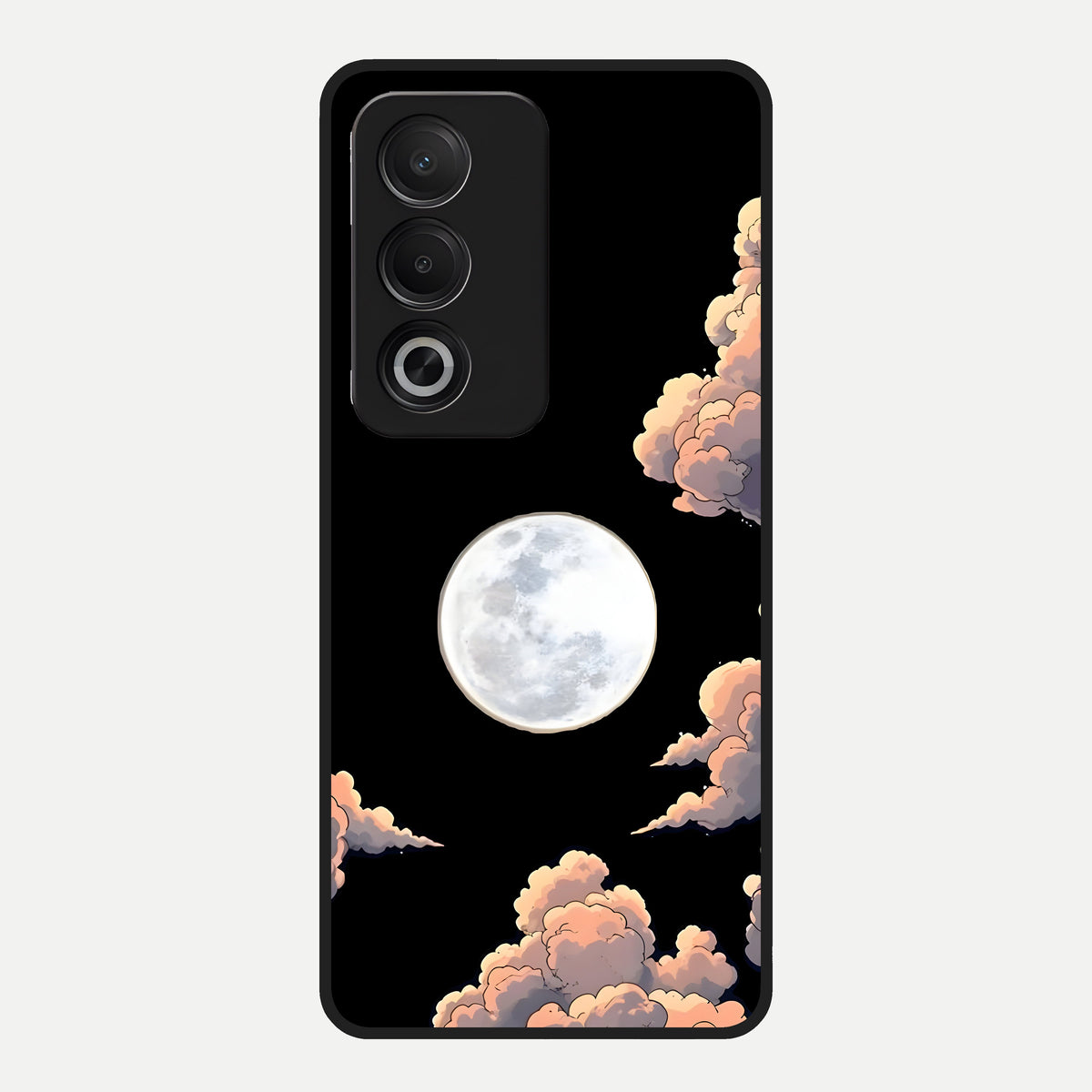  Shade Cloud Moon Glass Case For Oppo A3 Pro 5G back cover – full design glossy printed glass finish