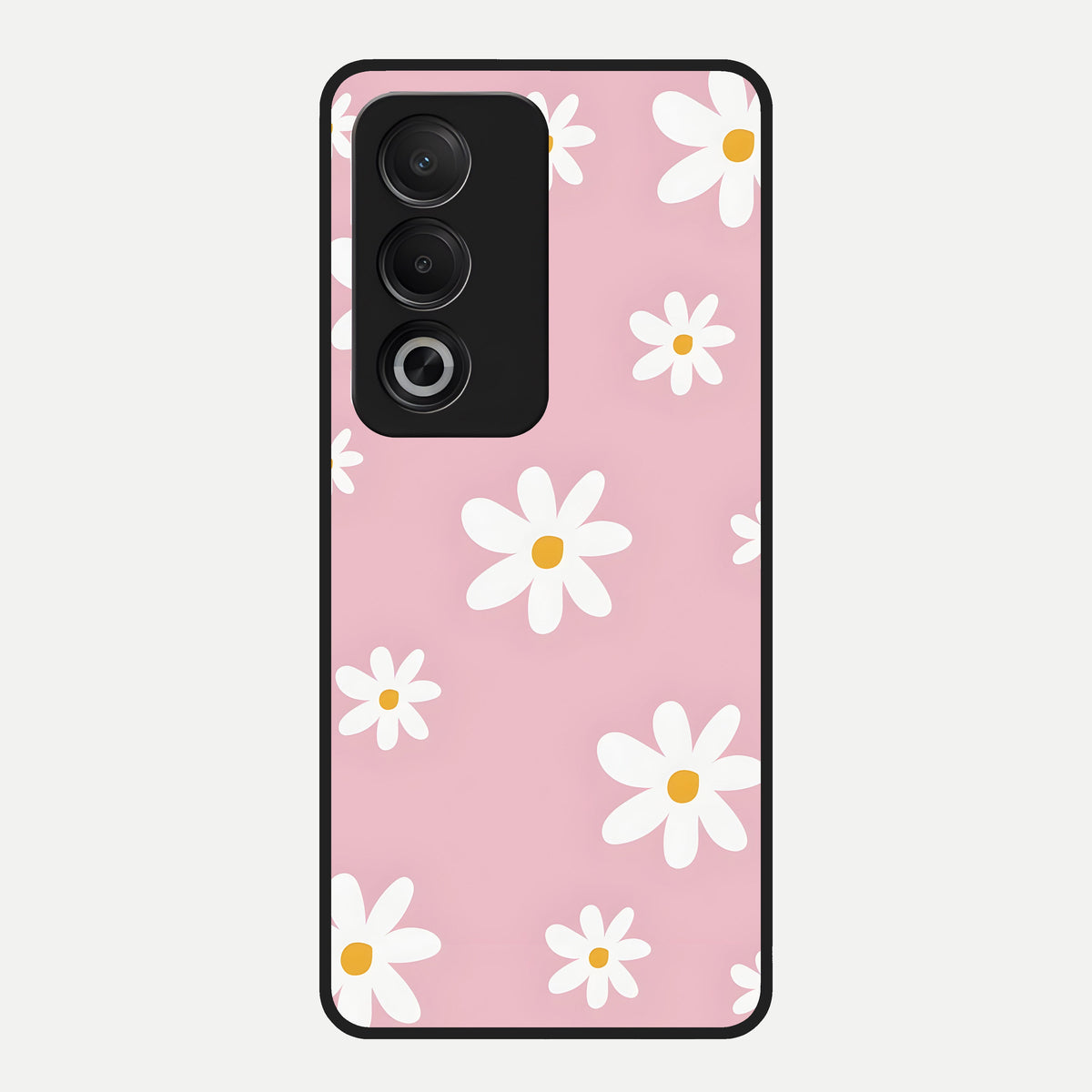  Soft Daisy Bliss Glass Case For Oppo A3 Pro 5G back cover – full design glossy printed glass finish