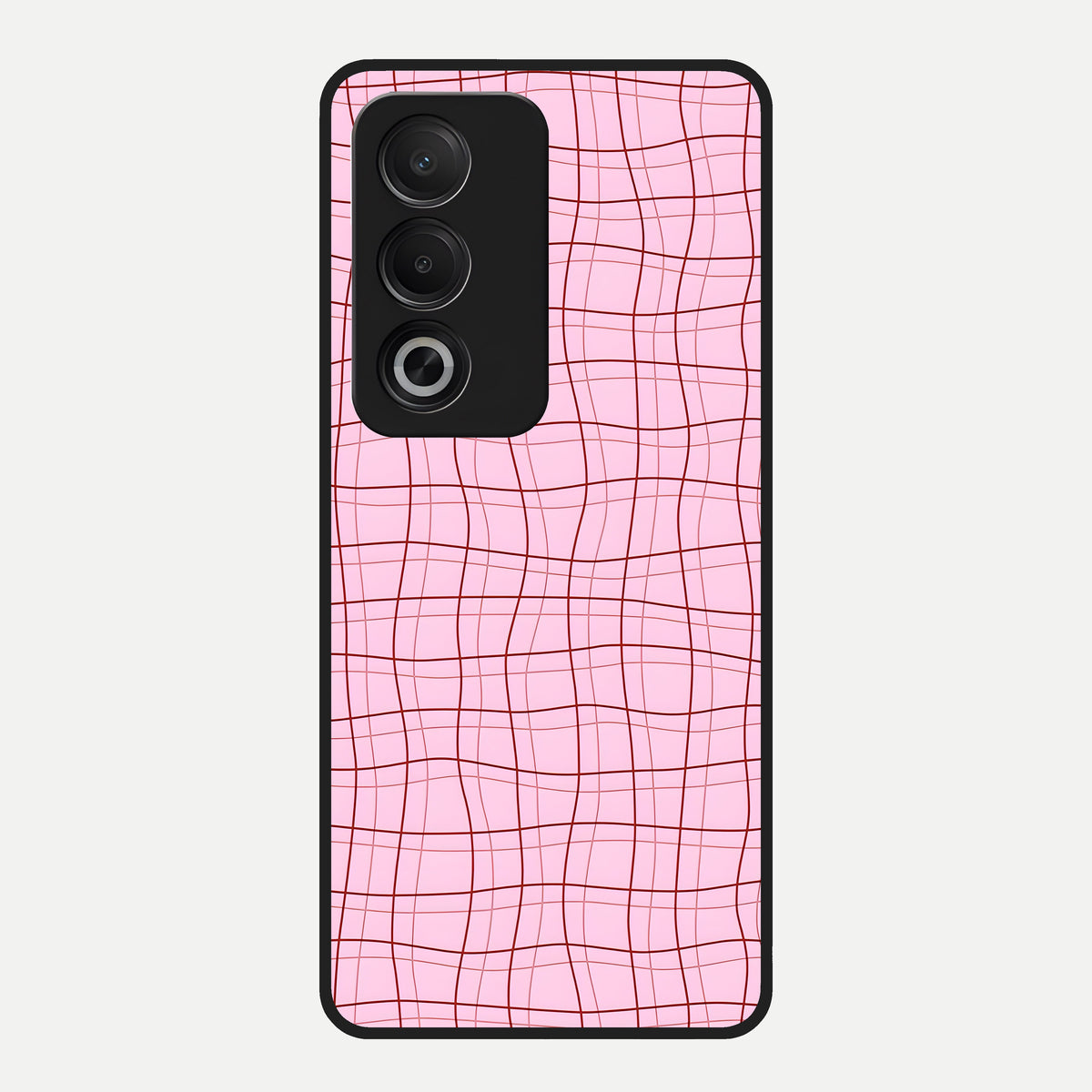  Soft Grid Bliss Glass Case For Oppo A3 Pro 5G back cover – full design glossy printed glass finish